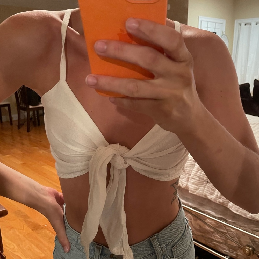 tie front top